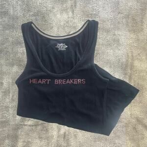 y2k bedazzled heart breakers so wear it tank